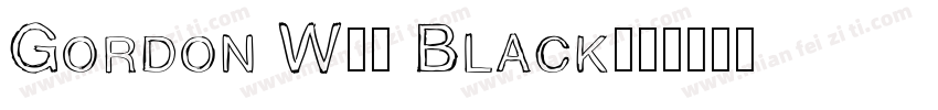 Gordon W01 Black字体转换